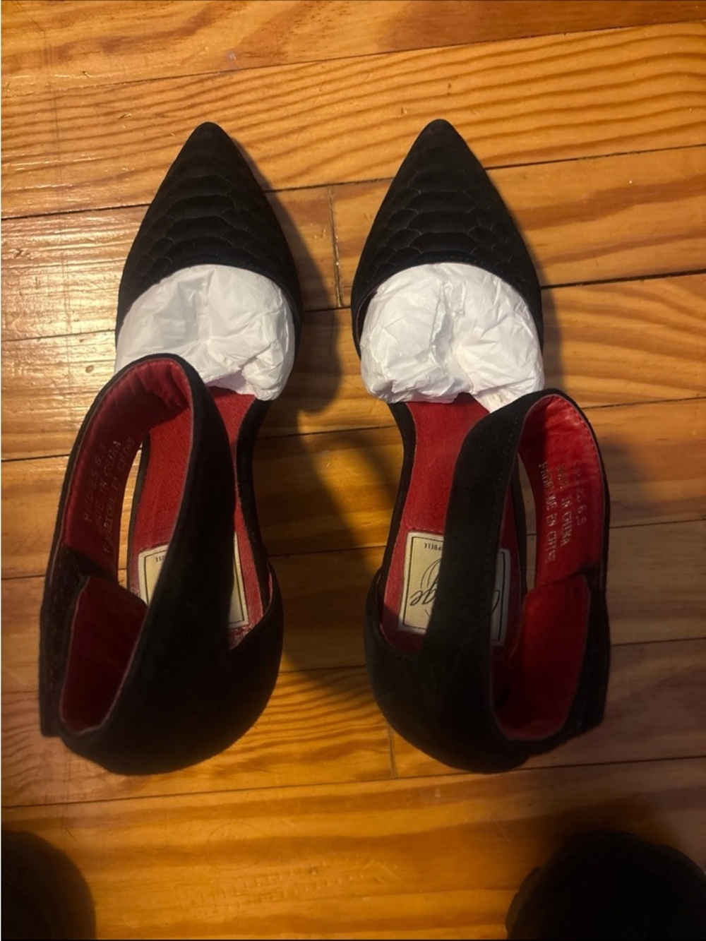 Jeffrey Campbell Black Pointed Toe Quilted Pumps